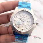 Perfect Replica Breitling COLT Stainless Steel White Dial Watch 44mm